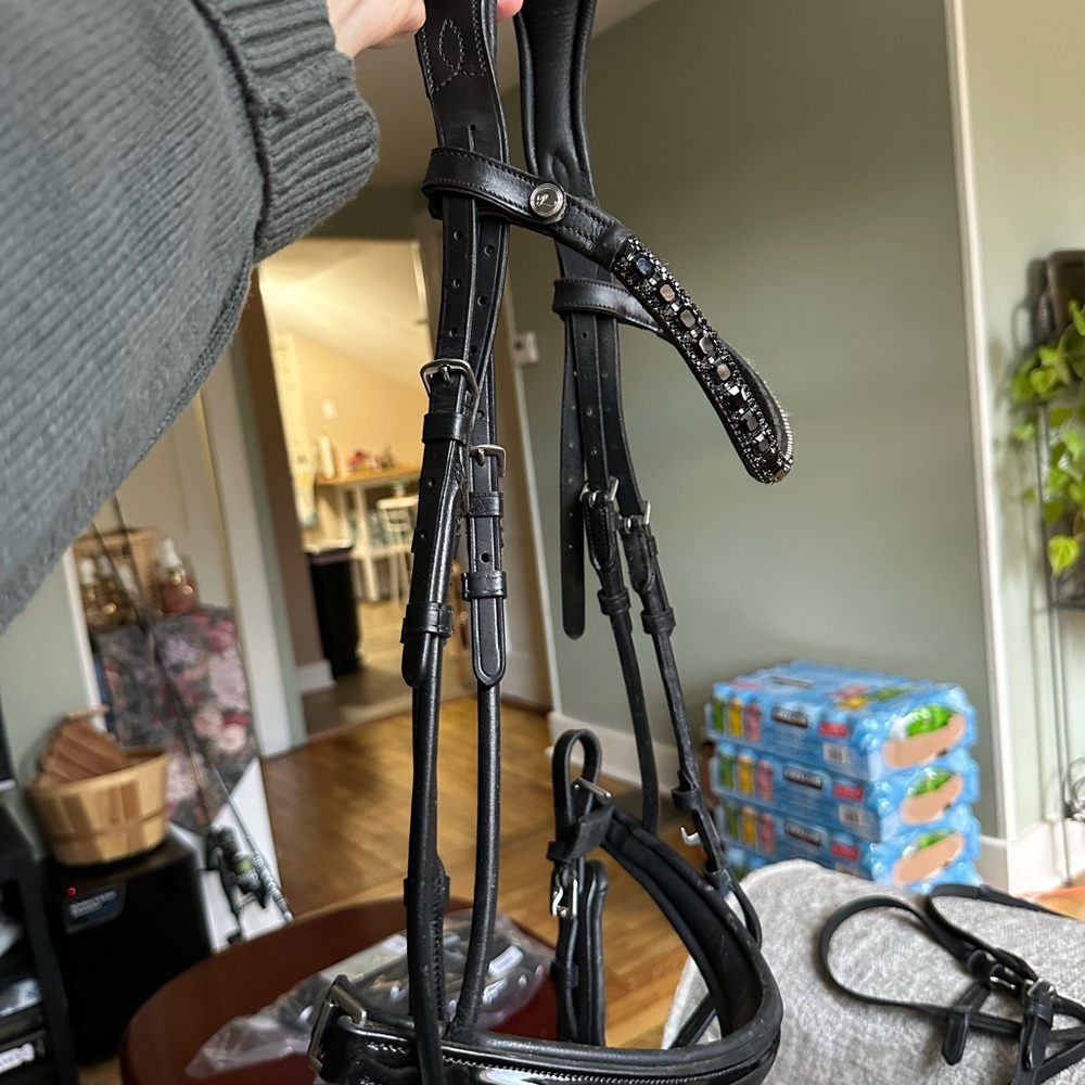 Lumiere Black Leather Horse Bridle
